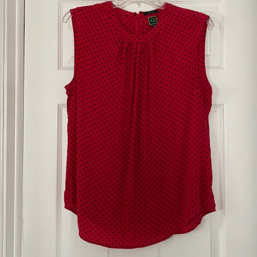 C Wonder polka dot blouse